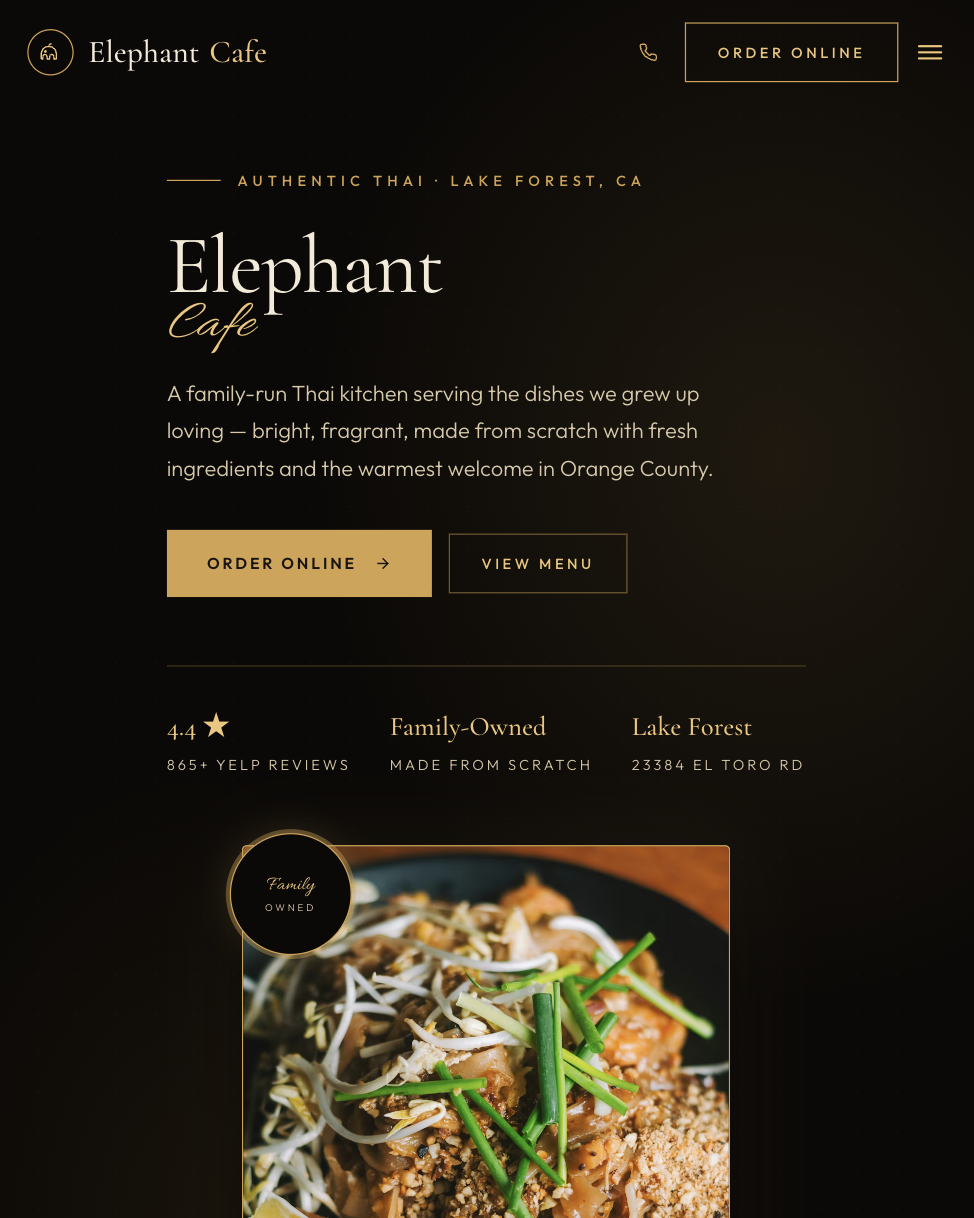 Elephant Cafe website